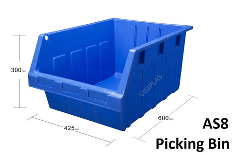 AS8 Picking Bin with dimensions